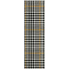 Piper Looms Mayfield Plaid AMF1054 Black Machine Washable Area Rug Runner Main Image