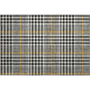 Piper Looms Mayfield Plaid AMF1054 Black Machine Washable Area Rug Scatter Main Image