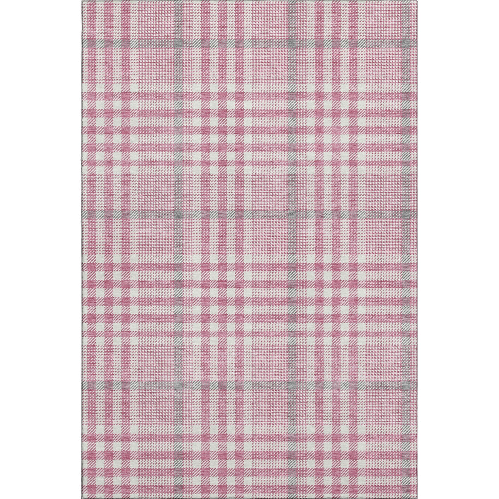 Piper Looms Mayfield Plaid AMF1054 Blush Machine Washable Area Rug main image