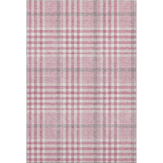 Piper Looms Mayfield Plaid AMF1054 Blush Machine Washable Area Rug main image