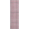 Piper Looms Mayfield Plaid AMF1054 Blush Machine Washable Area Rug Runner Main Image