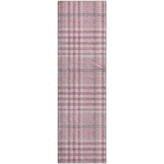 Piper Looms Mayfield Plaid AMF1054 Blush Machine Washable Area Rug Runner Main Image