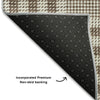 Piper Looms Mayfield Plaid AMF1054 Brown Machine Washable Area Rug Backing Image