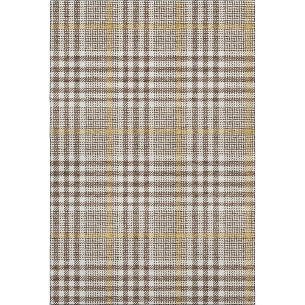 Piper Looms Mayfield Plaid AMF1054 Brown Machine Washable Area Rug main image