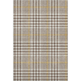 Piper Looms Mayfield Plaid AMF1054 Brown Machine Washable Area Rug main image