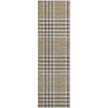 Piper Looms Mayfield Plaid AMF1054 Brown Machine Washable Area Rug Runner Main Image