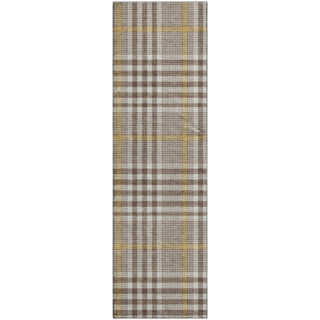 Piper Looms Mayfield Plaid AMF1054 Brown Machine Washable Area Rug Runner Main Image