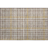 Piper Looms Mayfield Plaid AMF1054 Brown Machine Washable Area Rug Scatter Main Image