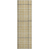 Piper Looms Mayfield Plaid AMF1054 Gold Machine Washable Area Rug Runner Main Image