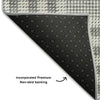 Piper Looms Mayfield Plaid AMF1054 Gray Machine Washable Area Rug Backing Image