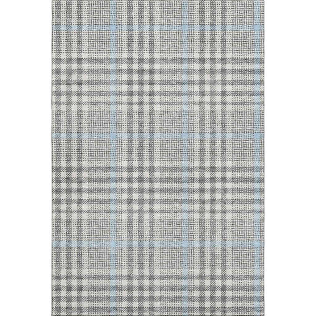 Piper Looms Mayfield Plaid AMF1054 Gray Machine Washable Area Rug main image