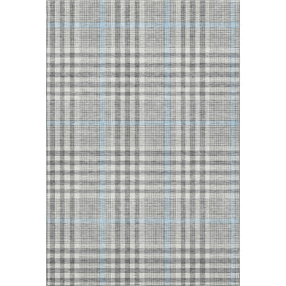 Piper Looms Mayfield Plaid AMF1054 Gray Machine Washable Area Rug main image