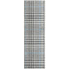 Piper Looms Mayfield Plaid AMF1054 Gray Machine Washable Area Rug Runner Main Image