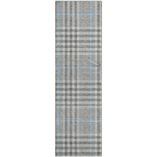 Piper Looms Mayfield Plaid AMF1054 Gray Machine Washable Area Rug Runner Main Image