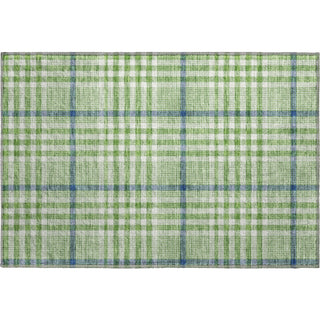 Piper Looms Mayfield Plaid AMF1054 Green Machine Washable Area Rug Scatter Main Image