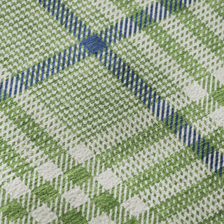 Piper Looms Mayfield Plaid AMF1054 Green Machine Washable Area Rug Swatch Image