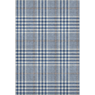 Piper Looms Mayfield Plaid AMF1054 Navy Machine Washable Area Rug main image