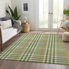 Piper Looms Mayfield Plaid AMF1054 Olive Machine Washable Area Rug Lifestyle Image Feature