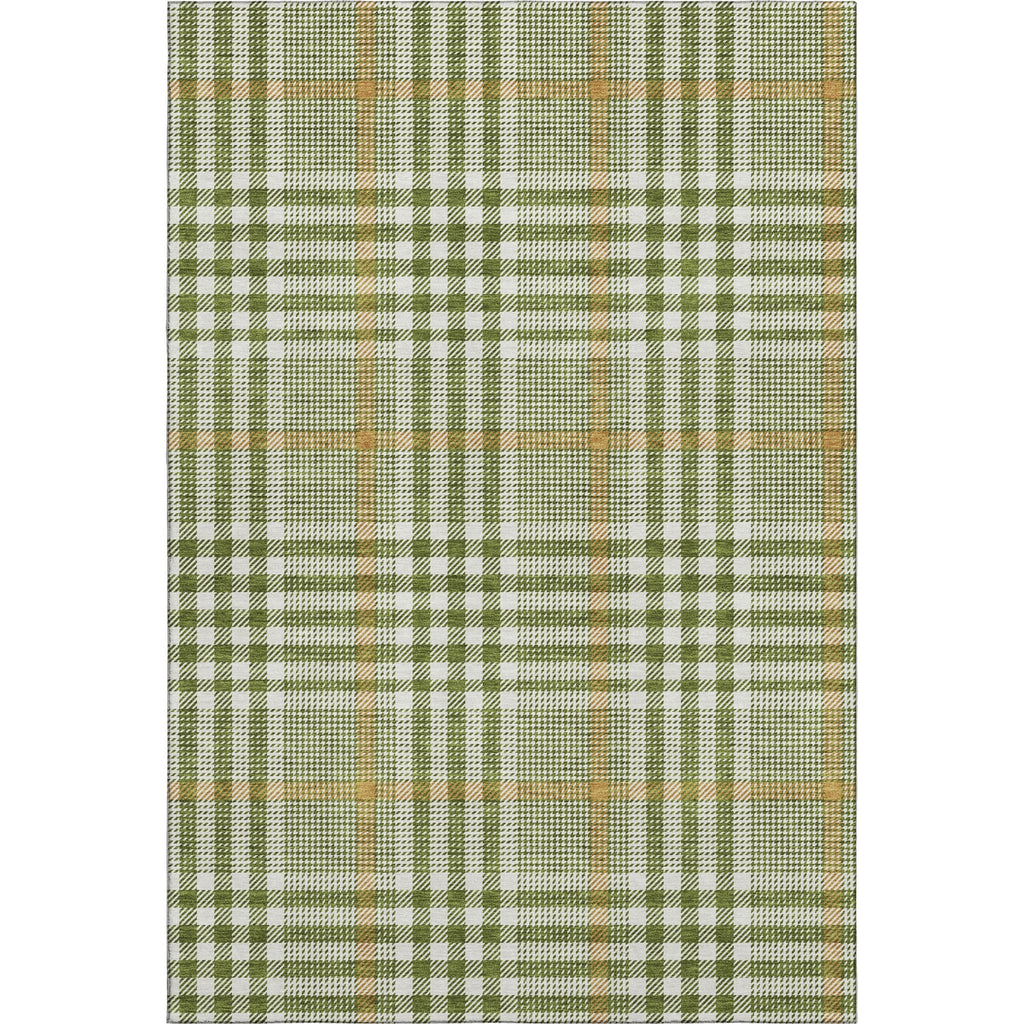 Piper Looms Mayfield Plaid AMF1054 Olive Machine Washable Area Rug main image