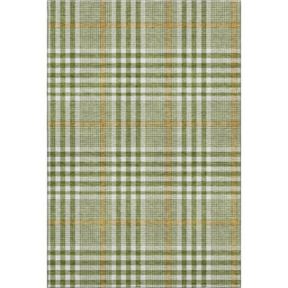 Piper Looms Mayfield Plaid AMF1054 Olive Machine Washable Area Rug main image