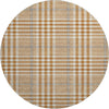 Piper Looms Mayfield Plaid AMF1054 Paprika Machine Washable Area Rug Round Main Image
