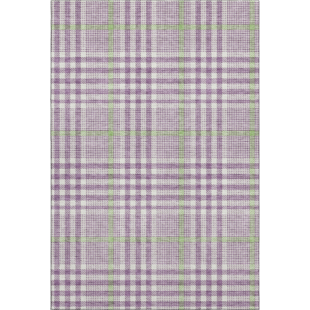 Piper Looms Mayfield Plaid AMF1054 Purple Machine Washable Area Rug main image