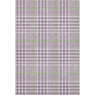 Piper Looms Mayfield Plaid AMF1054 Purple Machine Washable Area Rug main image