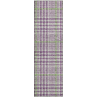 Piper Looms Mayfield Plaid AMF1054 Purple Machine Washable Area Rug Runner Main Image