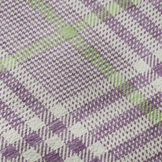 Piper Looms Mayfield Plaid AMF1054 Purple Machine Washable Area Rug Swatch Image