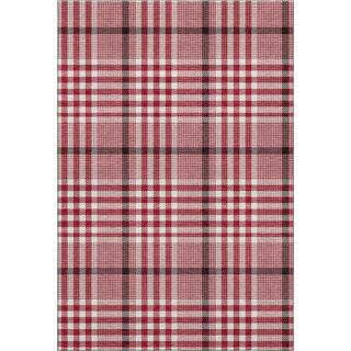 Piper Looms Mayfield Plaid AMF1054 Red Machine Washable Area Rug main image