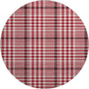 Piper Looms Mayfield Plaid AMF1054 Red Machine Washable Area Rug Round Main Image