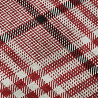 Piper Looms Mayfield Plaid AMF1054 Red Machine Washable Area Rug Swatch Image