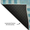 Piper Looms Mayfield Plaid AMF1054 Teal Machine Washable Area Rug Backing Image
