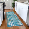 Piper Looms Mayfield Plaid AMF1054 Teal Machine Washable Area Rug Runner Lifestyle Image Feature