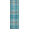 Piper Looms Mayfield Plaid AMF1054 Teal Machine Washable Area Rug Runner Main Image