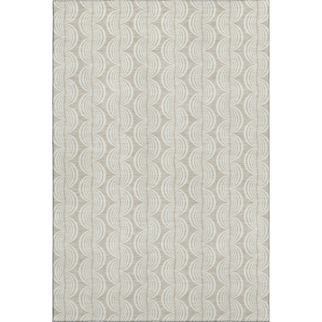 Piper Looms Mayfield Swirls AMF1055 Beige Machine Washable Area Rug main image