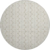 Piper Looms Mayfield Swirls AMF1055 Beige Machine Washable Area Rug Round Main Image