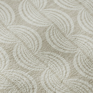 Piper Looms Mayfield Swirls AMF1055 Beige Machine Washable Area Rug Swatch Image