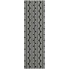Piper Looms Mayfield Swirls AMF1055 Black Machine Washable Area Rug Runner Main Image