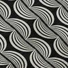 Piper Looms Mayfield Swirls AMF1055 Black Machine Washable Area Rug Swatch Image