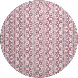 Piper Looms Mayfield Swirls AMF1055 Blush Machine Washable Area Rug Round Main Image