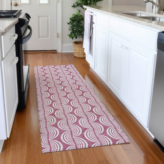 Piper Looms Mayfield Swirls AMF1055 Blush Machine Washable Area Rug Runner Lifestyle Image Feature