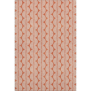 Piper Looms Mayfield Swirls AMF1055 Coral Machine Washable Area Rug main image