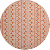 Piper Looms Mayfield Swirls AMF1055 Coral Machine Washable Area Rug Round Main Image