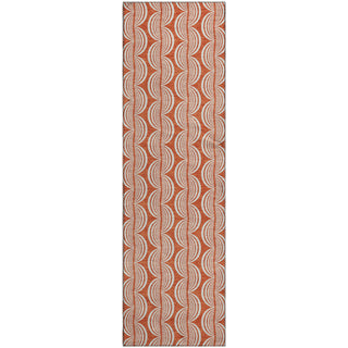 Piper Looms Mayfield Swirls AMF1055 Coral Machine Washable Area Rug Runner Main Image