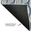 Piper Looms Mayfield Swirls AMF1055 Denim Machine Washable Area Rug Backing Image