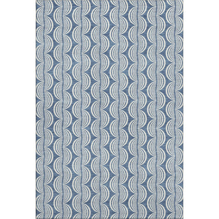 Piper Looms Mayfield Swirls AMF1055 Denim Machine Washable Area Rug main image