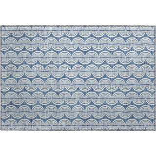 Piper Looms Mayfield Swirls AMF1055 Denim Machine Washable Area Rug Scatter Main Image