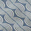 Piper Looms Mayfield Swirls AMF1055 Denim Machine Washable Area Rug Swatch Image