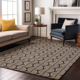 Piper Looms Mayfield Swirls AMF1055 Fudge Machine Washable Area Rug Lifestyle Image Feature